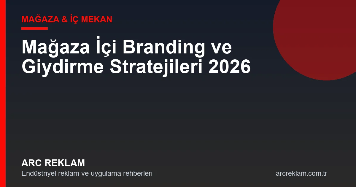 Mağaza İçi Branding ve Giydirme Stratejileri: Müşteri Deneyimini Sanata Dönüştürün